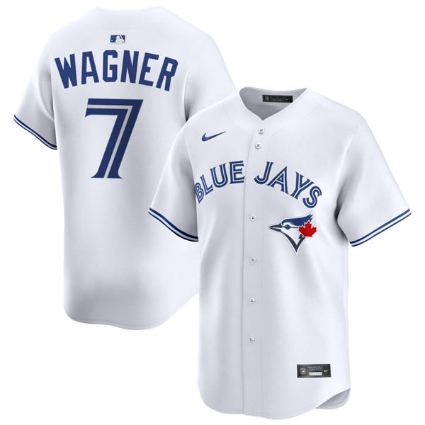 Mens Toronto Blue Jays #7 Will Wagner Nike White Home Limited Player Jersey